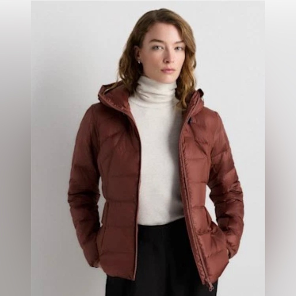 Quince NWOT Lightweight Down Packable Puffer Hooded Jacket